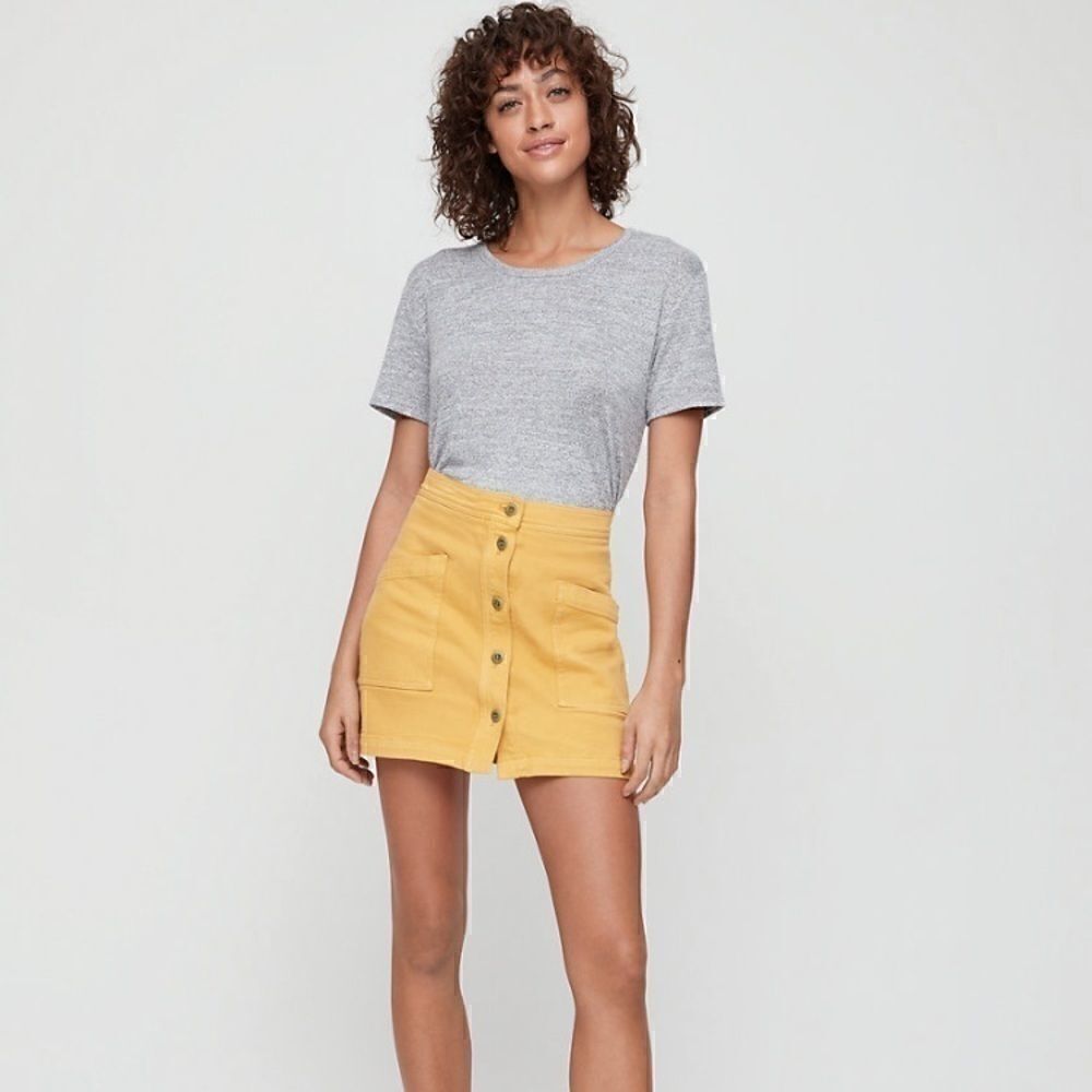 Aritzia Wilfred XS Grey Free Divina Tee
